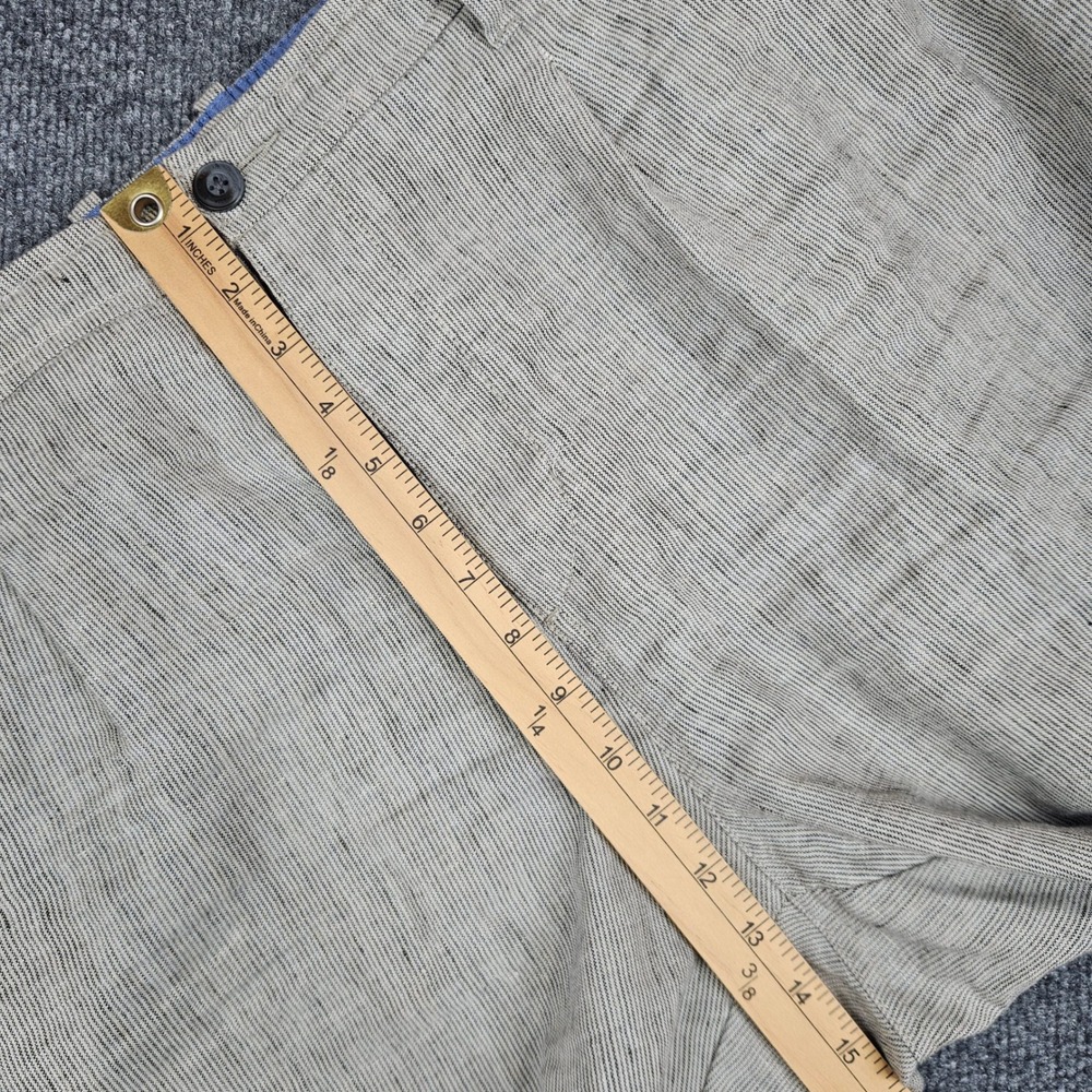Tommy Bahama Beach Coast Linen Pants Mens 2XLB Full Elastic Tan Gray Herringbone - Picture 4 of 11